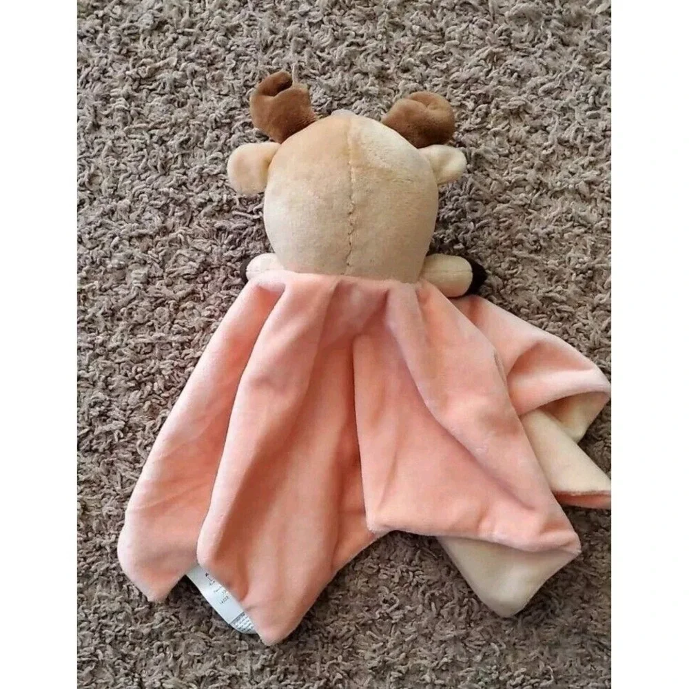 Little Holly Baby‎ Reindeer Christmas Lovey Security Blanket Animal Plush